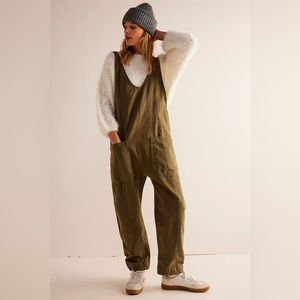 We The Free High Roller Jumpsuit in Olive
